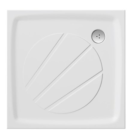 Душевой поддон литой мрамор квадратный Ravak Perseus Pro 100х100х3 белый XA03AA01010