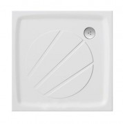 Душовий піддон литий мармур квадратний Ravak Perseus Pro 80х80х3 білий XA034401010