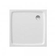 Душовий піддон литий мармур квадратний Ravak Perseus Pro Flat 90х90х3 білий XA037711010