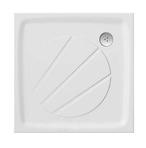 Душевой поддон литой мрамор квадратный Ravak Perseus Pro 90х90х3 белый XA037701010