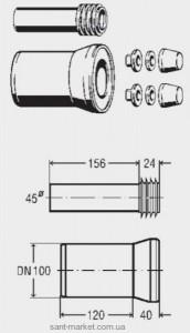 Viega Комплект кріплення для підвісного унітазу 101824