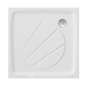 Душовий піддон литий мармур квадратний Ravak Perseus Pro 80х80х3 білий XA034401010