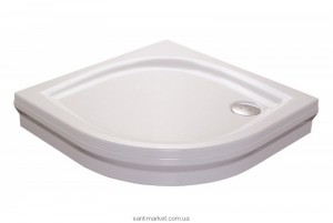 Душовий піддон акриловий чверть кола Ravak Elipso PAN 90х90х17.5 білий A227701410