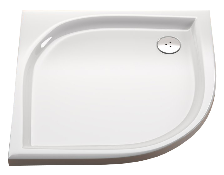 Душевой поддон акриловый четверть круга Ravak Elipso LA 90х90х6 белый A227701210