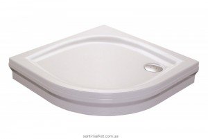 Душовий піддон акриловий чверть кола Ravak Elipso PAN 90х90х17.5 білий A227701410
