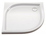 Душевой поддон акриловый четверть круга Ravak  Elipso LA 100х100х6 белый  A22AA01210