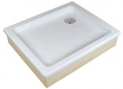 Душовий піддон акриловий прямокутний Ravak Aneta EX 90.5х75.5х18.5 білий A003701320