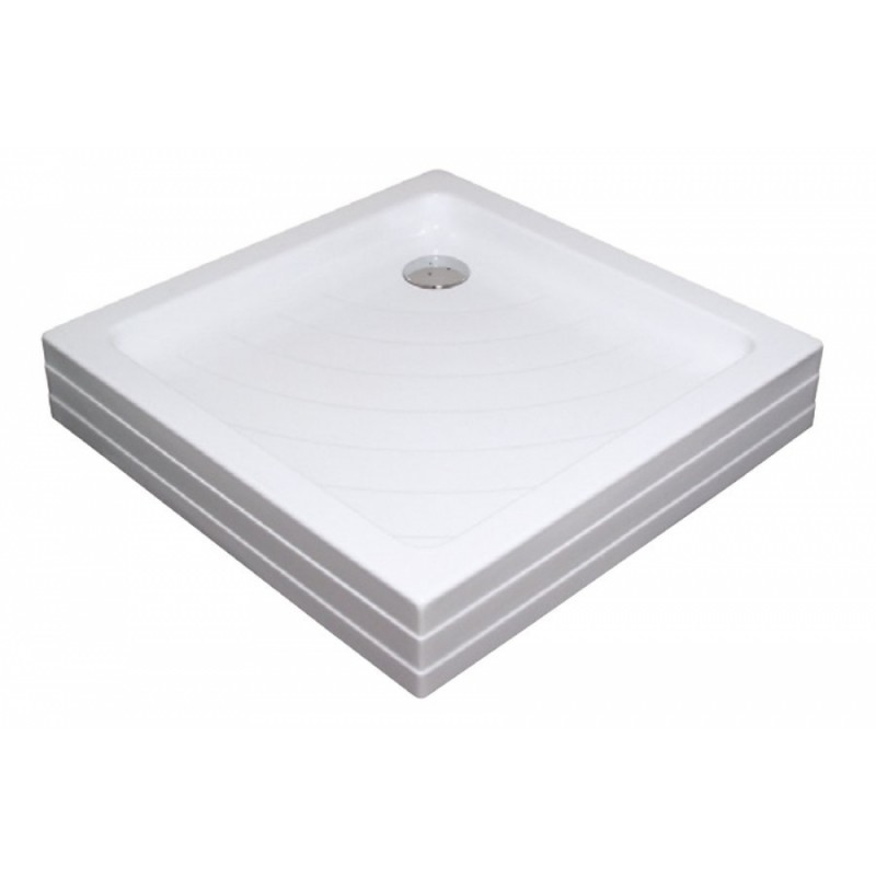 Душевой поддон акриловый квадратный Ravak Angela PU 80х80х18.5 белый A004401120