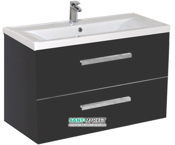 Тумба під раковину Gorenje Amador F 80.82 підвісна 80х45.5х50 антрацит 792838