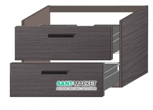 Тумба під раковину Gorenje Amador F 100.82 підвісна 100х45.5х50 дуб срібний 792848