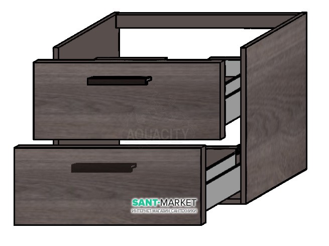 Тумба под раковину Gorenje Amador F 60.82 подвесная 60х45.5х50 тик 792840