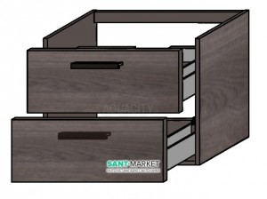 Тумба під раковину Gorenje Amador F 60.82 підвісна 60х45.5х50 тик 792840