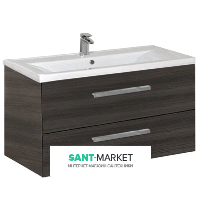 Тумба под раковину Gorenje Amador F 100.82 подвесная 100х45.5х50 тик 792842