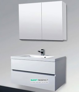 Тумба під раковину Gorenje Lorencio F 100.84 підвісна 100х45.5х50 білий глянець 792 851