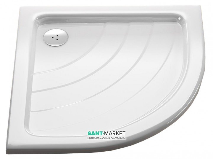 Душевой поддон акриловый четверть круга Ravak Ronda LA 91х91х10 белый A217001220