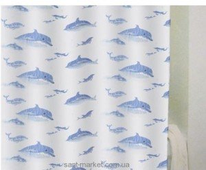 BISK Дельфин шторка для ванны 06910
