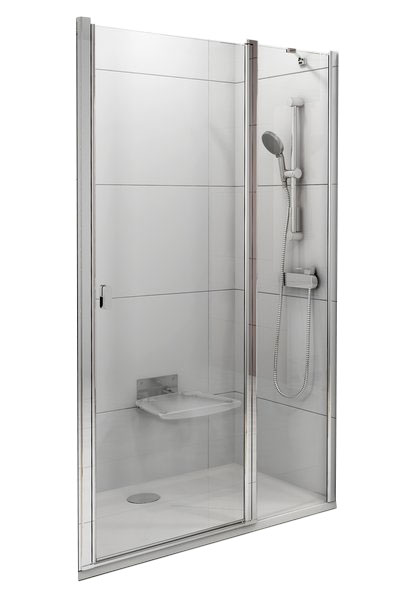 Душевая дверь в нишу Ravak Chrome CSD2 стеклянная распашная 120х195 0QVGCC00Z1