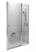 Душевая дверь в нишу Ravak Chrome CSD2 стеклянная распашная 120х195 0QVGCC00Z1