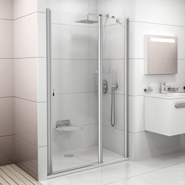 Душевая дверь в нишу  Ravak Chrome CSD2 стеклянная распашная 120х195 0QVGCU00Z1 