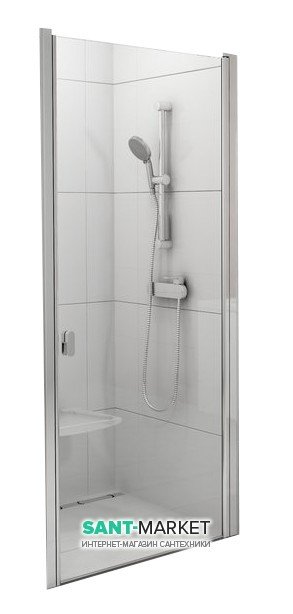 Душевая дверь в нишу Ravak Chrome CSD1 стеклянная распашная 90х195 0QV70U00Z1