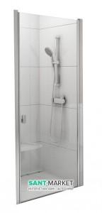 Душові двері в нішу Ravak Chrome CSD1 скляна орні 90х195 0QV70U00Z1
