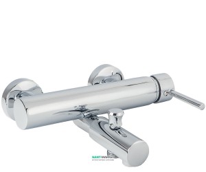 Змішувач для ванни одноважільний з коротким виливом Rubineta колекція Ultra хром U10008