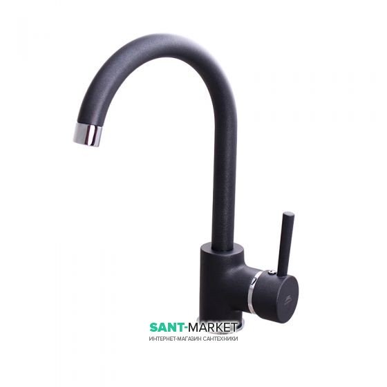 Смеситель для кухни Rubineta ULTRA-33 (BK) Ultra однорычажный U30068