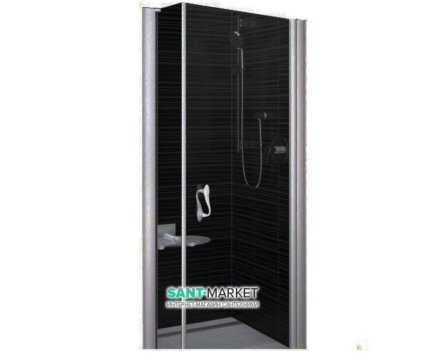 Душові двері в нішу Ravak Elegance ESD1 скляна орні 90х185 0EP70100Z1