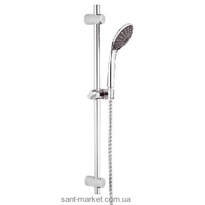 Душевой гарнитур со штангой Grohe коллекция Vitalio Joy хром/черный 27326000