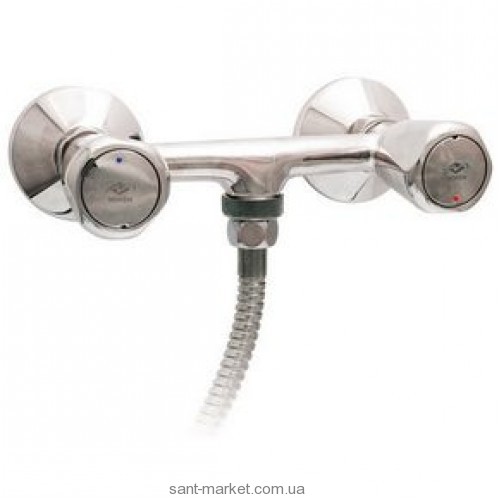 Смеситель для душа настенный двухвентильный Mofem коллекция Trigo с душевым набором хром 143-0014-02