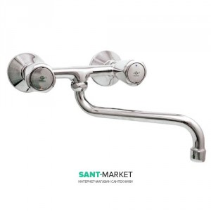 Смеситель для кухни Mofem Trigo двухвентильный настенный ретростиль 142-0005-03