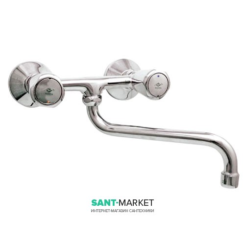 Змішувач для кухні Mofem Trigo двухвентильний настінний ретростиль 142-0005-33