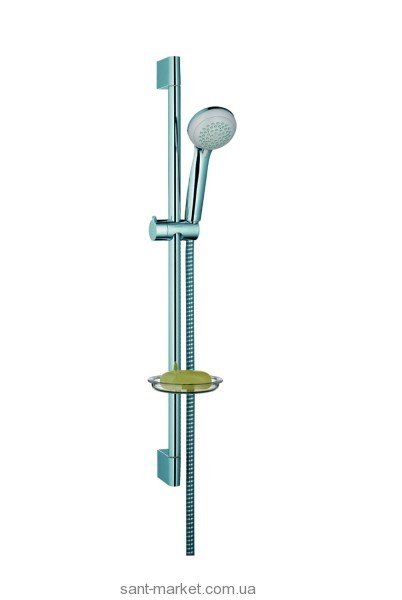 Душевой гарнитур со штангой Hansgrohe коллекция Marin Vario Unica с мыльницей хром 27325000