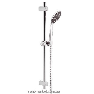 Душовий гарнітур зі штангою Grohe колекція Vitalio Joy хром / чорний 27326000