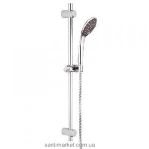 Душевой гарнитур со штангой Grohe коллекция Vitalio Joy хром/черный 27326000