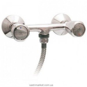Смеситель для душа настенный двухвентильны Mofem коллекция Trigo с душевым набором хром 143-0014-42