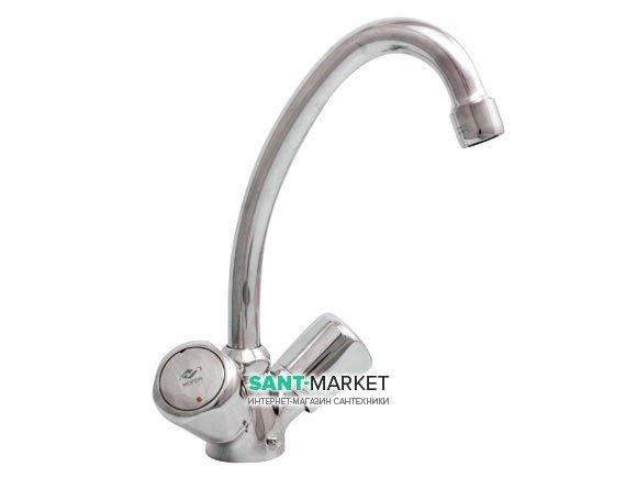 Змішувач для раковини двухвентильний високий Mofem колекція Trigo хром 140-0001-01