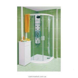 Ravak Душ. уголок NRKCP 4-80 Транспарент  профиль белый  стекло 3L340100Y1