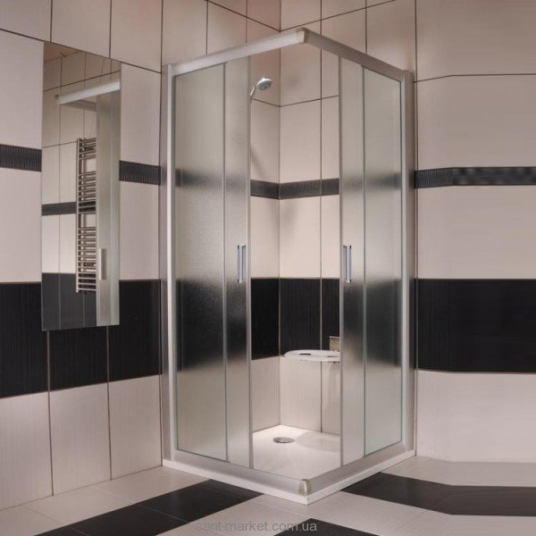 Ravak Душ. уголок NRKRV 2-100 Транспарент  профиль сатин  стекло 1ANA0U00Z1