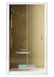 Душові двері в нішу Ravak Rapier NRDP2 скляна розсувна 100х190 0NNA010LZ1