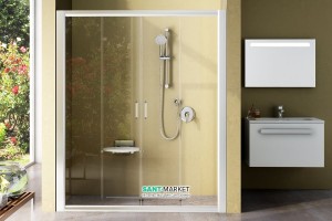 Душевая дверь в нишу RAVAK Rapier NRDP4 стеклянная раздвижная 120х190 0ONG0100ZG