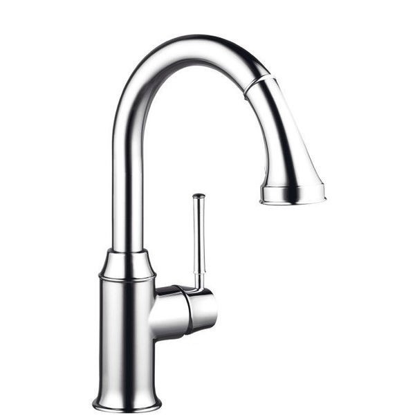 Смеситель для кухни с выдвижной лейкой Hansgrohe Talis Classic однорычажный ретро 14863000