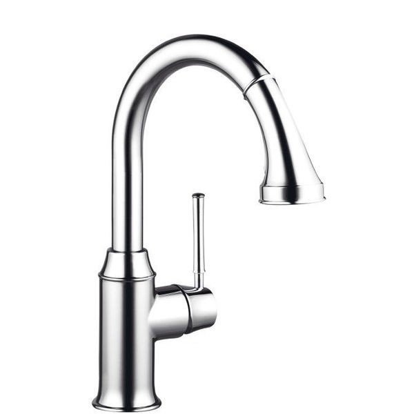 Смеситель для кухни с выдвижной лейкой Hansgrohe Talis Classic однорычажный ретро 14863000