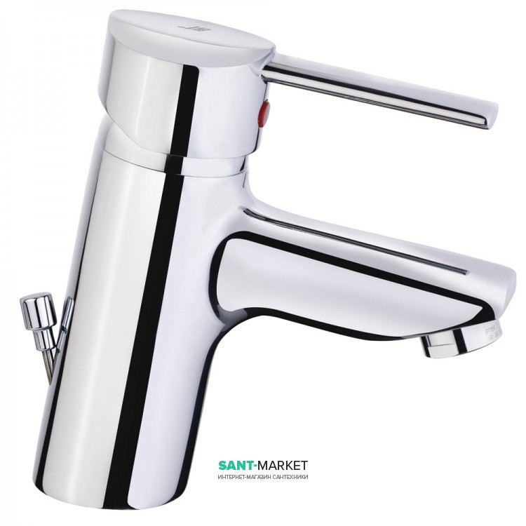 Смеситель для раковины однорычажный с донным клапаном Teka коллекция Ares хром 23.342.02.10