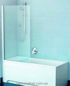 Ravak Штора д/ванны PVS 1-80 Транспарент  профиль белый  стекло 79840100Z1