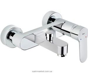 Смеситель однорычажный для ванны с коротким изливом Teka коллекция Palma хром 651220200