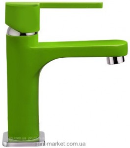 Смеситель для раковины однорычажный Teka коллекция Aura зеленый 50.342.02.18