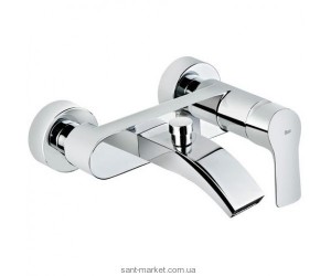 Смеситель однорычажный для ванны с коротким изливом Teka rоллекция Palma хром 651021200