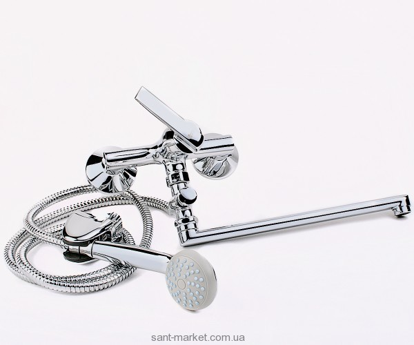 Змішувач одинважільний з довгим виливом та душем Teka колекція Inca хром 53.1222.12