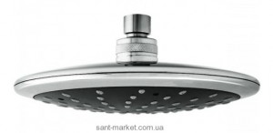 Лейка для верхнего душа с тропическим душем Teka коллекция Disk хром/черный 79.006.54